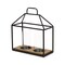 Edge Collections - Black - Elegant Geometric Hurricane Candle Holder - 1 Piece